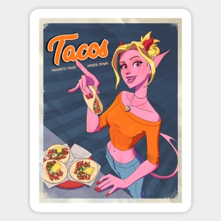 Tacos are my favorite Sticker